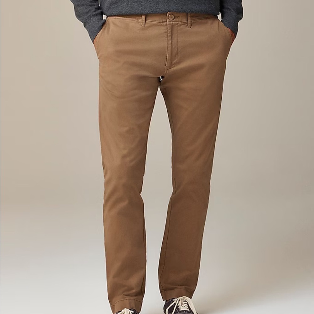 J crew river brown 484 Slim-fit stretch chino pant